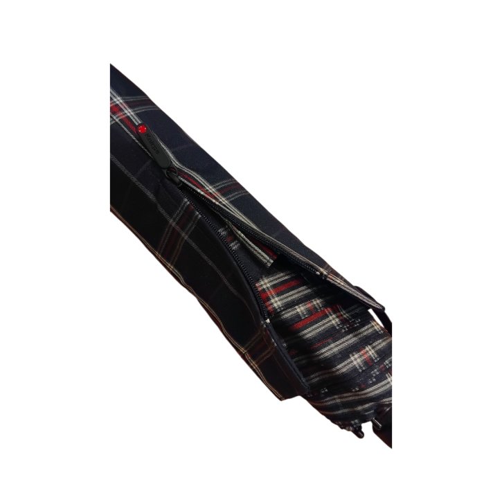 Knirps T200 medium duomatic check black and white